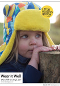 Child wearing Little Hotdog Watson Kids Winter Hat in Toucan Play Print