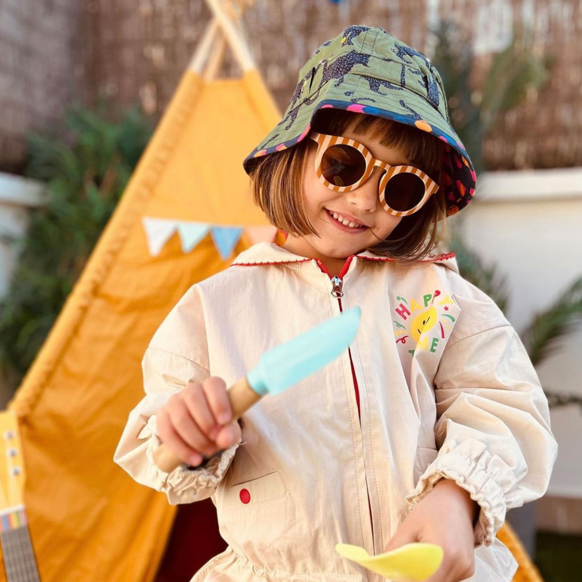 Cool Kids UV Protection in Green Cat Print Bucket Hat – Little Hotdog Watson