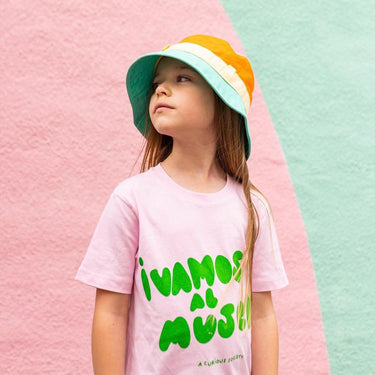 Kids sun bucket hat in multi colour (Image #6)