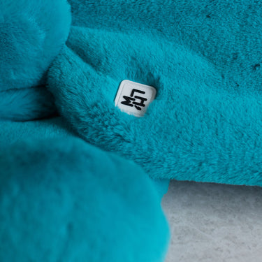 turquoise fur kids scarf from Little Hotdog Watson (Image #3)