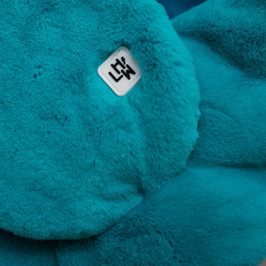 turquoise fur kids scarf from Little Hotdog Watson (Image #4)