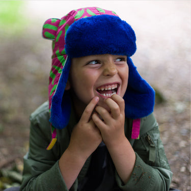 kid wearing a tiger print hat from Little Hotdog Watson (Image #9)