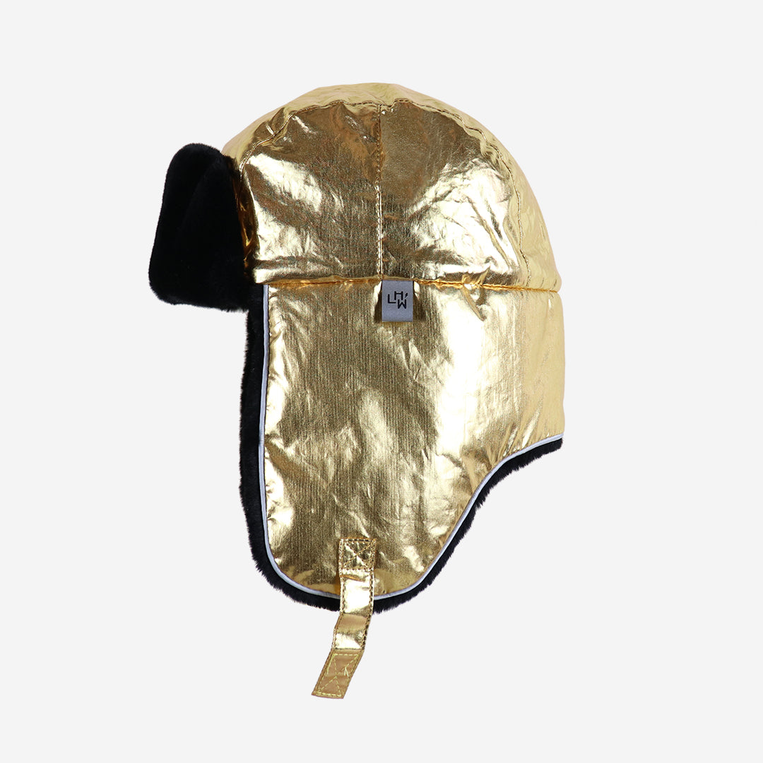 Arctic cub adult winter hat in gold