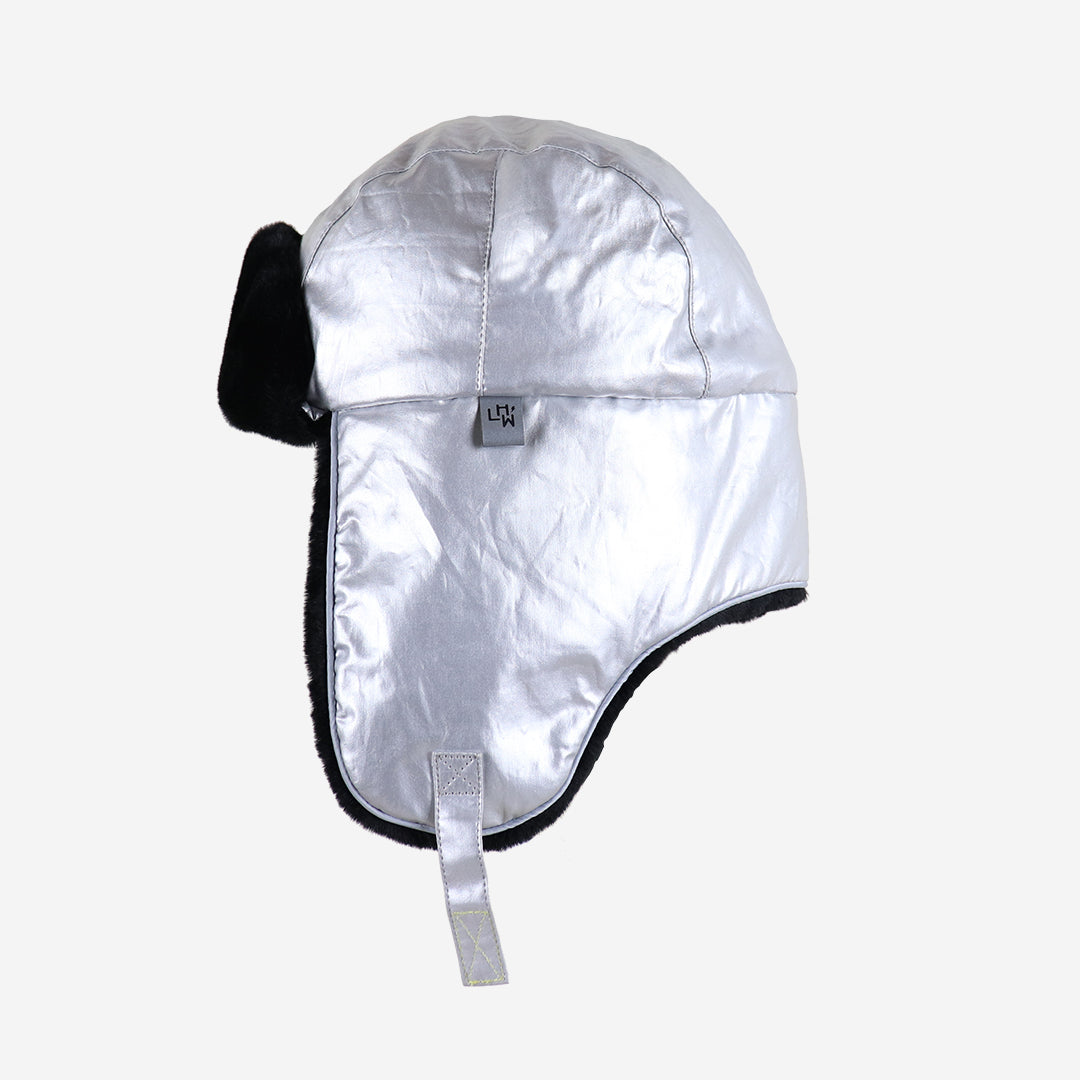 Arctic cub adult winter hat in silver