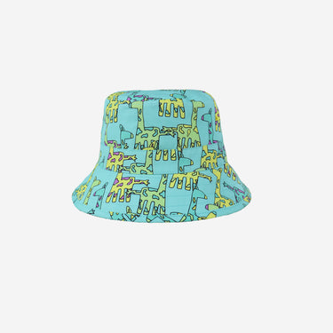 Little Hotdog Watson Adults Sun Bucket Hat In Giraffe Print (Image #1)