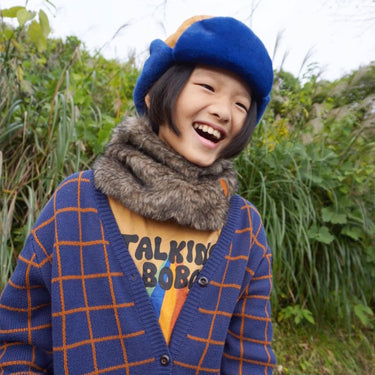 Kids Arctic Cub Hat: Cinnamon with Blue Fur (Image #6)
