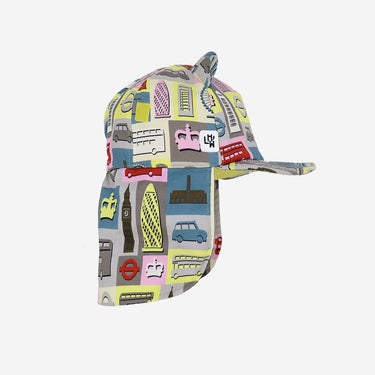 Kids Cub hat with neck flap: London Brights (Image #3)