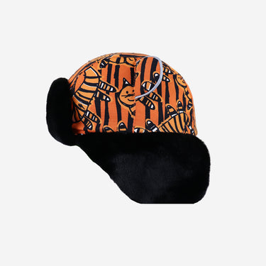 Kids tiger printed winter trapper hat (Image #3)