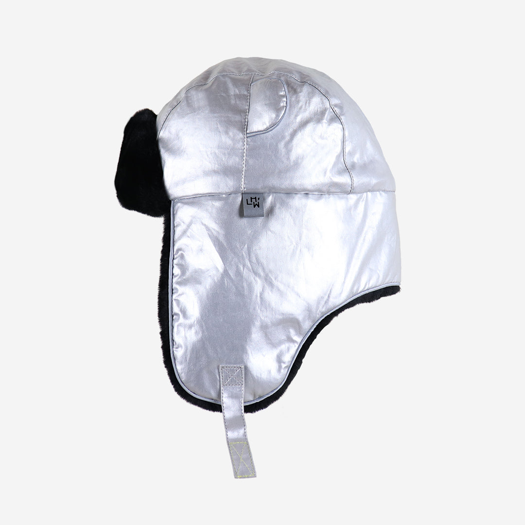 Arctic cub winter hat in silver