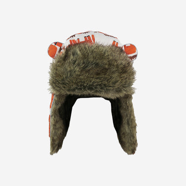 moose print brown fur trapper kids hat from Little Hotdog Watson (Image #6)