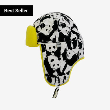 Kids Arctic Cub Hat: Panda Pop Yellow (Image #1)