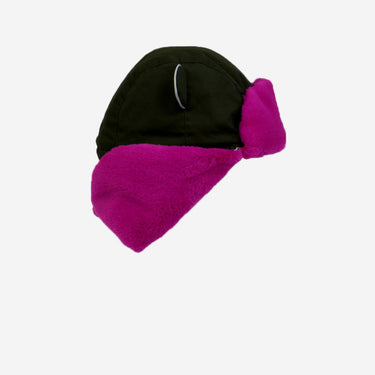 flat lay of khaki pink kid's arctic cub hat for winter (Image #4)